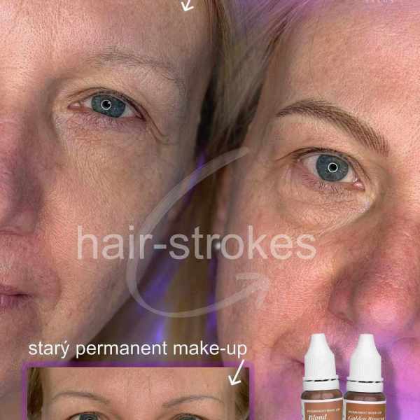 odstránenie a nové hairstrokes