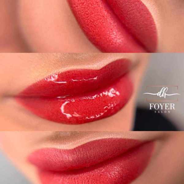 permanentný makeup pery