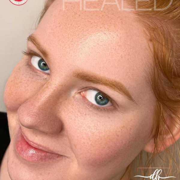 powder brows permanentný makeup zahojené obočie