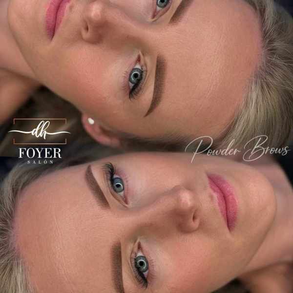 powder brows permanentný makeup pred po